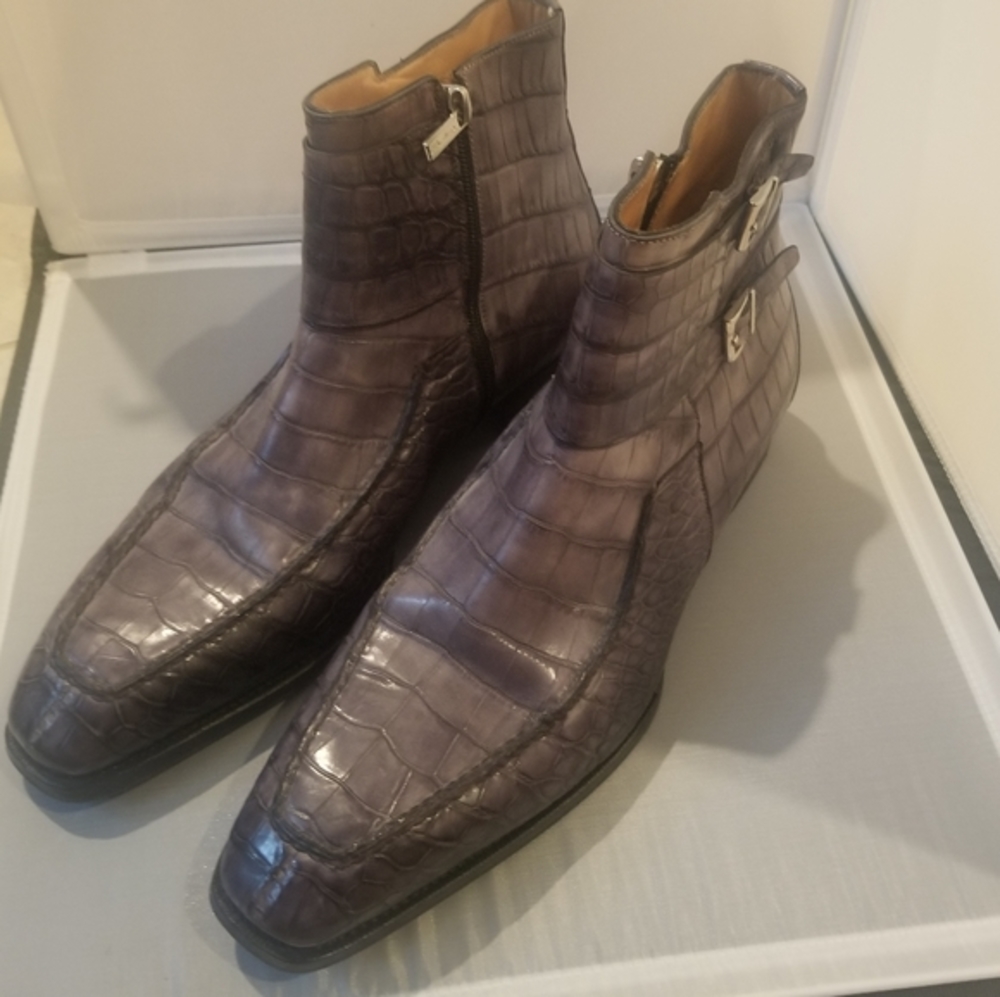 Rare Santoni Alligator Boots